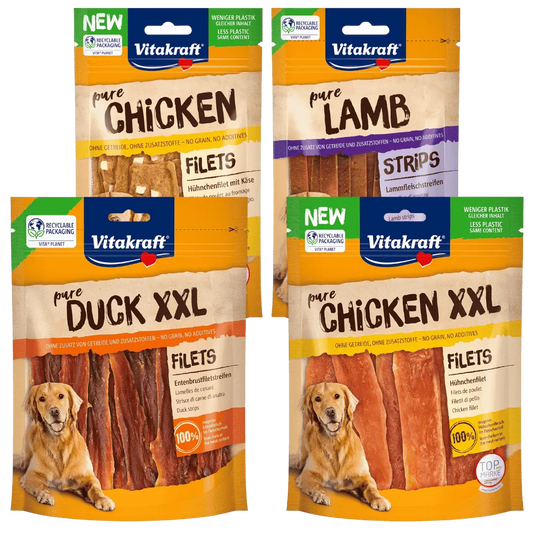 Vitakraft Snack Puro Tiras para Perros | Distintos Sabores al mejor precio -Todoanimal.es