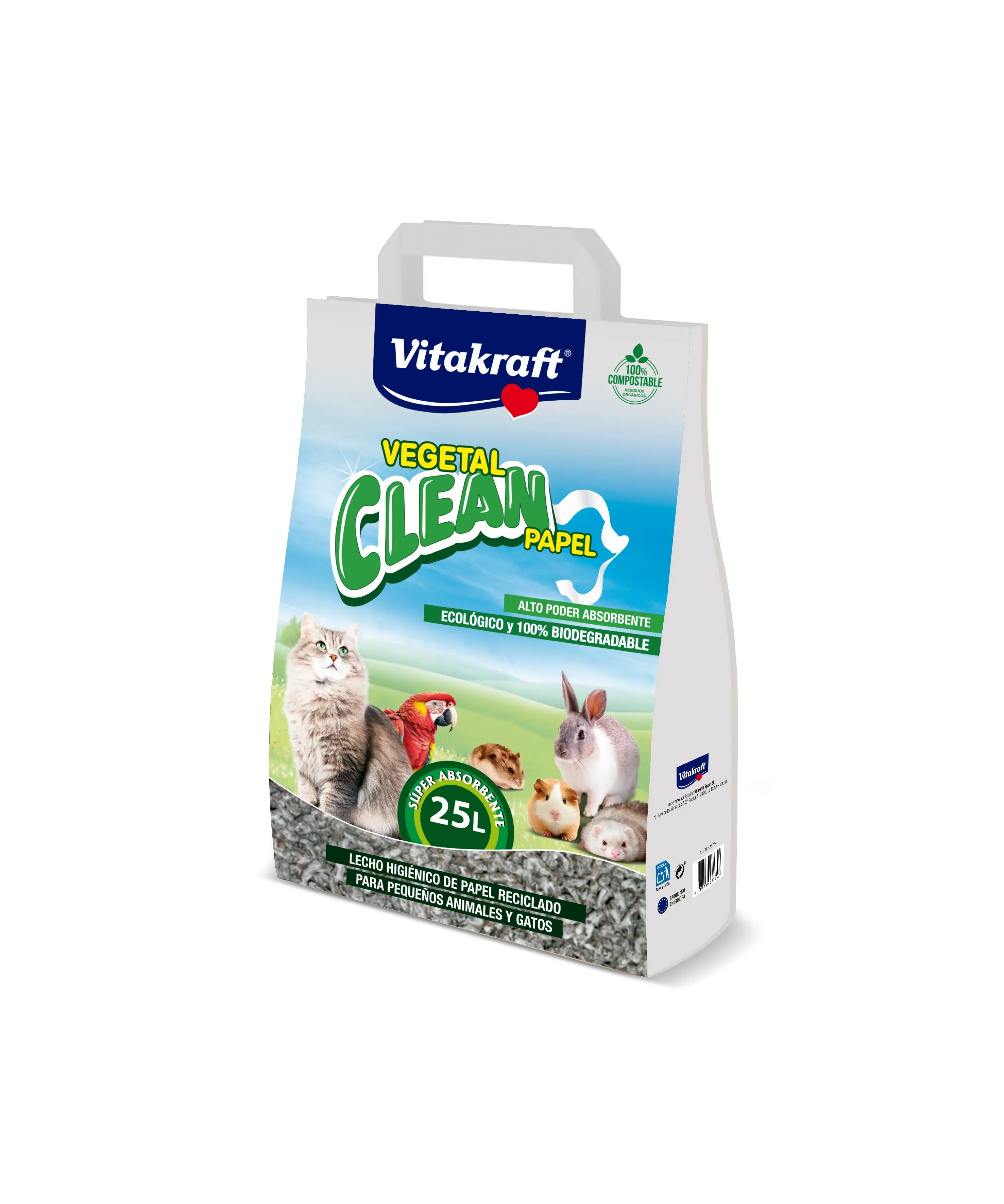Vitakraft Vegetal Clean Lecho Papel VITAKRAFT