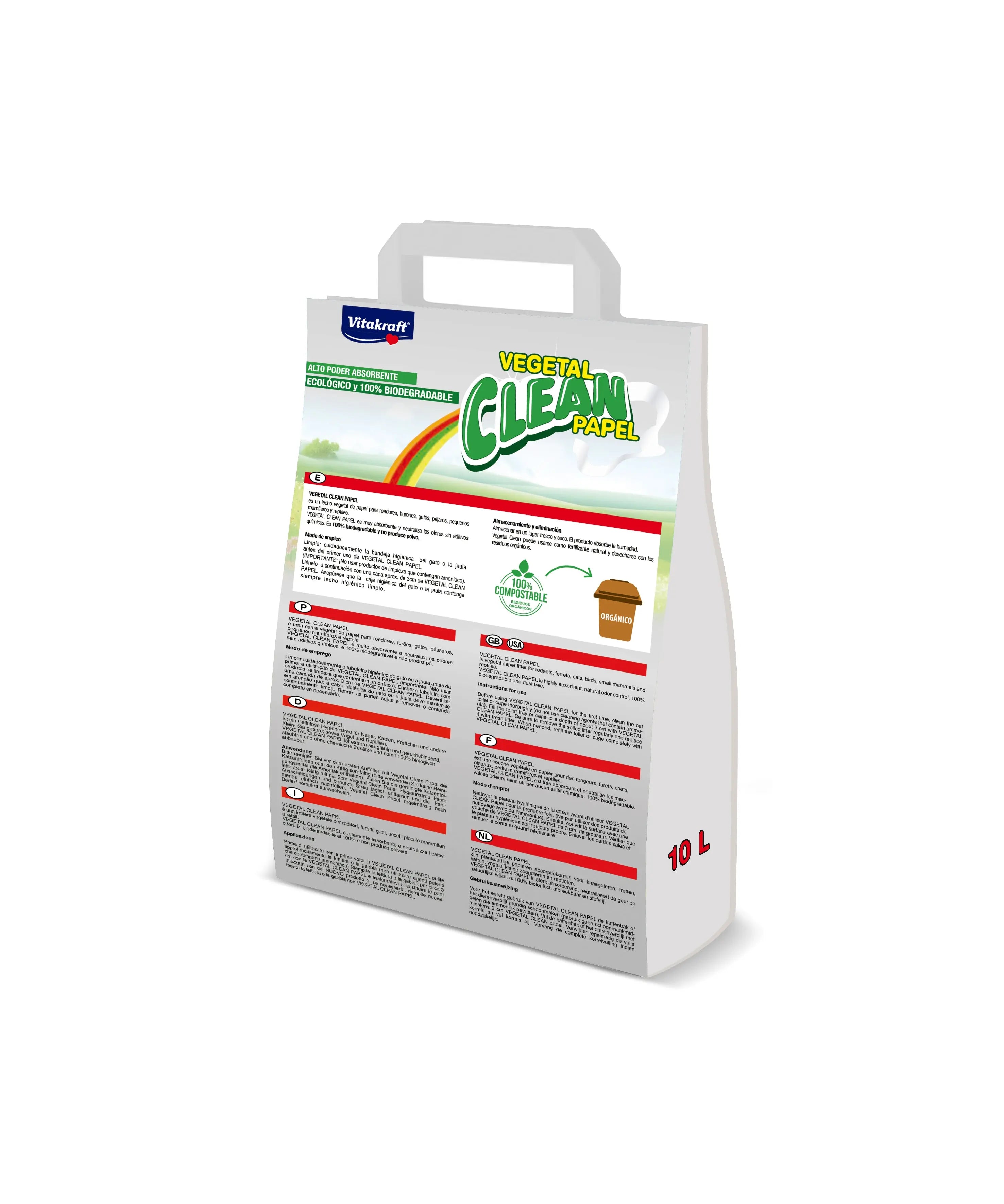 Vitakraft Vegetal Clean Lecho Papel VITAKRAFT