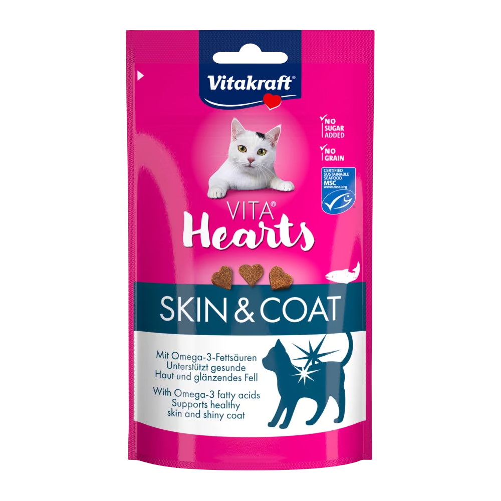 Vitakraft Vita Hearts 40 g Snacks Funcionales para Gatos al mejor precio -Todoanimal.es