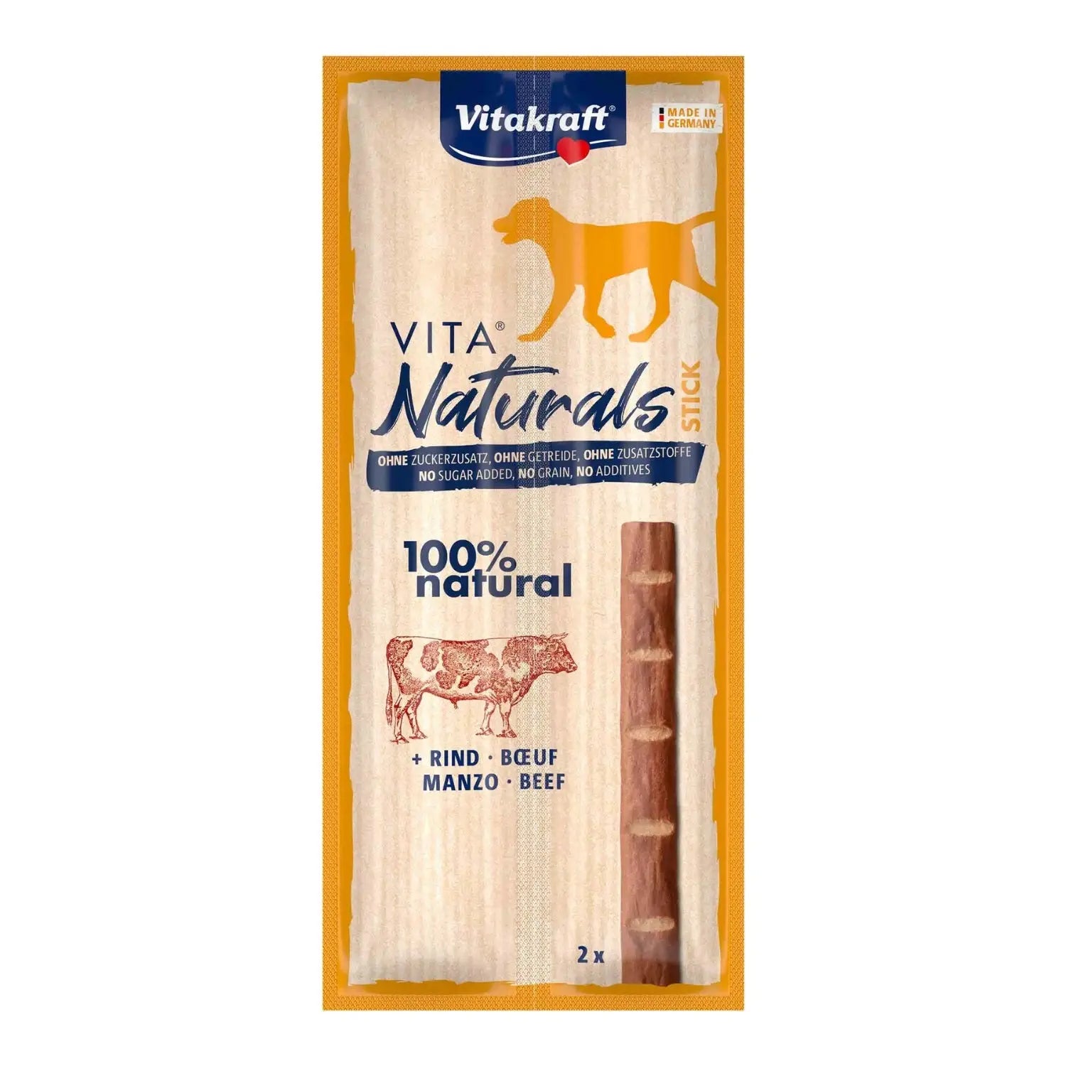 Vitakraft Vita Naturals Dog Stick Ternera Pack 2x11gr VITAKRAFT