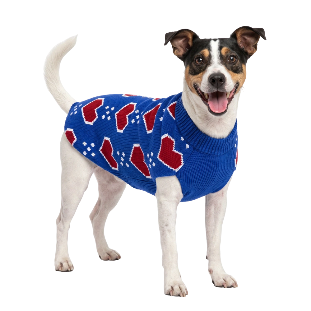 Welova Jersey de Punto Corazones para Perros al mejor precio -Todoanimal.es