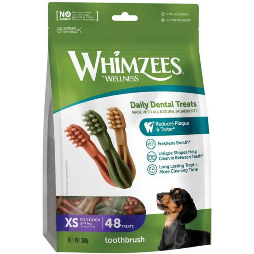 Whimzees Cepillo Mix Bolsa 360 g al mejor precio -Todoanimal.es