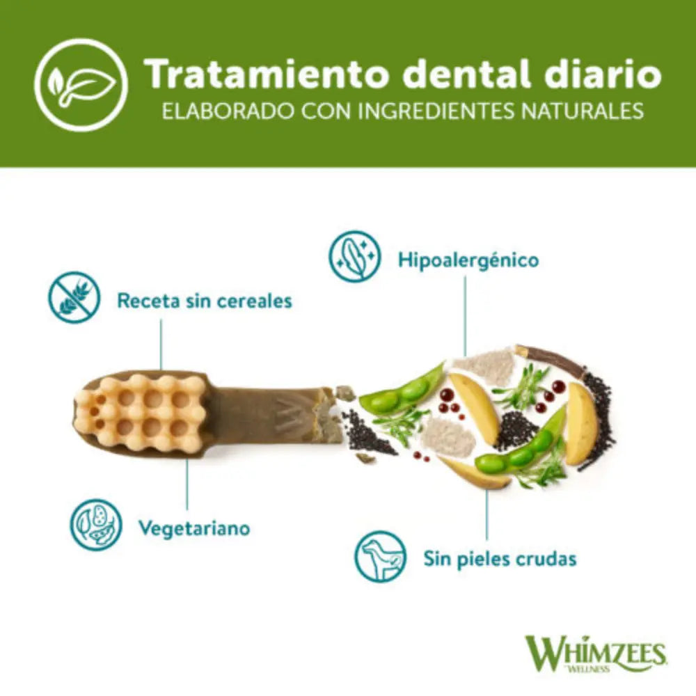 Whimzees Cepillo Mix Bolsa 360 g al mejor precio -Todoanimal.es