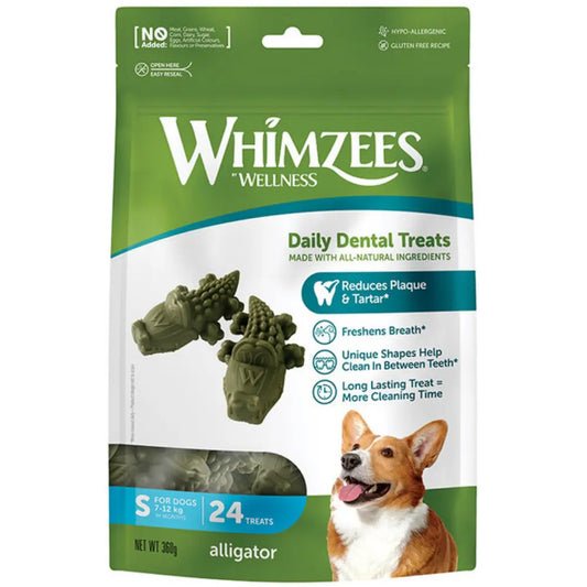 Whimzees Cocodrilo Mix Bolsa 360 g al mejor precio -Todoanimal.es