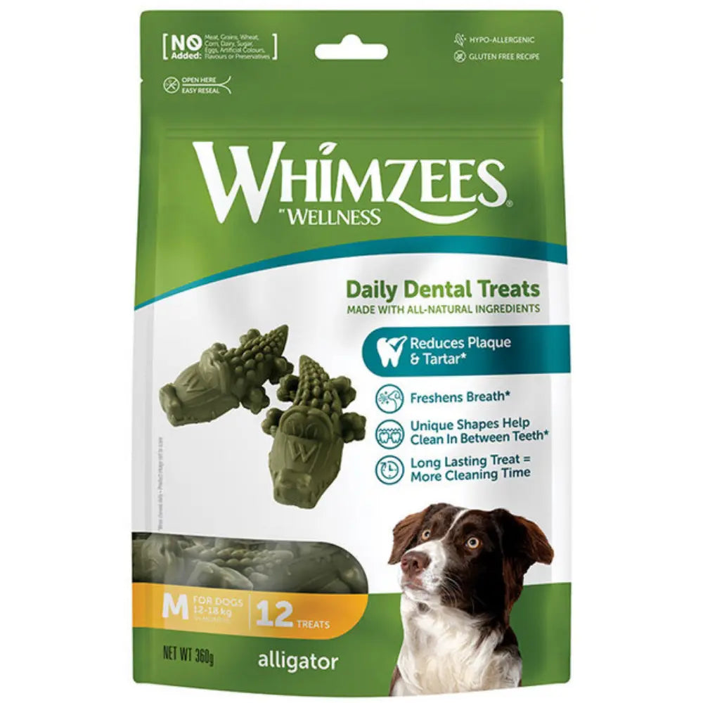 Whimzees Cocodrilo Mix Bolsa 360 g al mejor precio -Todoanimal.es