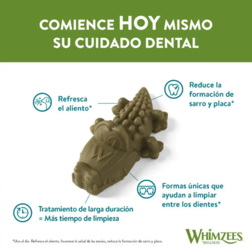 Whimzees Cocodrilo Mix Bolsa 360 g al mejor precio -Todoanimal.es