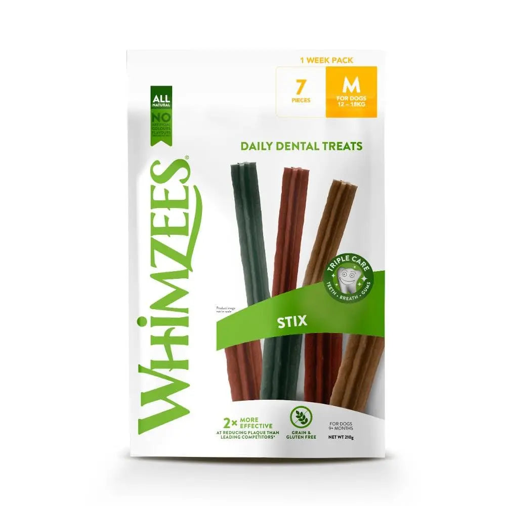 Whimzees Hueso Estrella M Bolsa 7Pzas 210Gr WHIMZEES