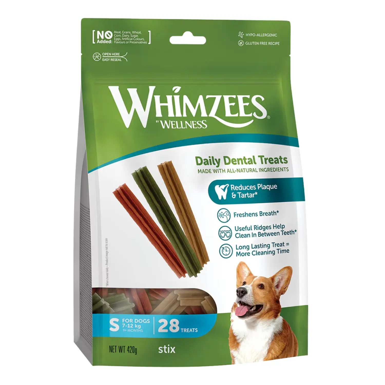 Whimzees Hueso Estrella Mix Bolsa 420g WHIMZEES