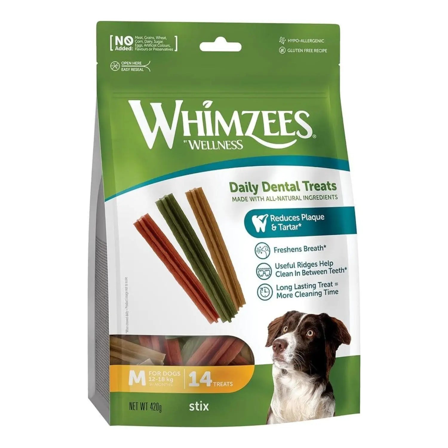 Whimzees Hueso Estrella Mix Bolsa 420g WHIMZEES