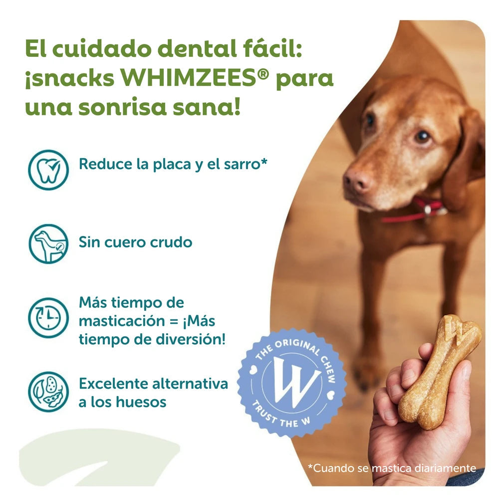 Whimzees Ricebone Snack Dental para Perros al mejor precio -Todoanimal.es