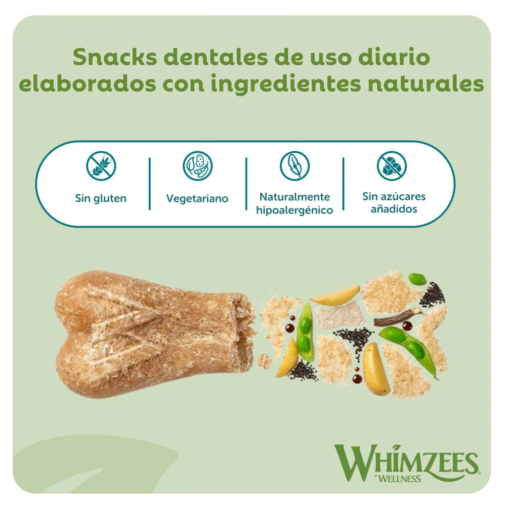 Whimzees Ricebone Snack Dental para Perros al mejor precio -Todoanimal.es