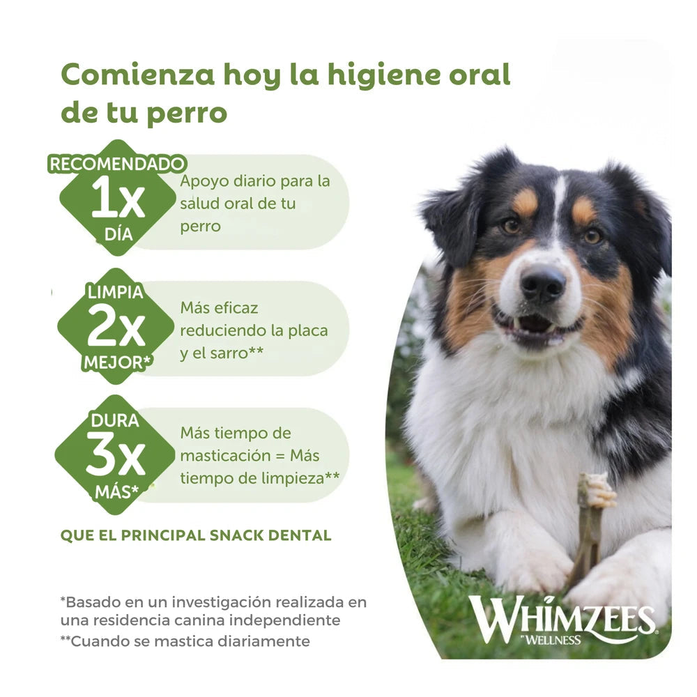Whimzees Ricebone Snack Dental para Perros al mejor precio -Todoanimal.es