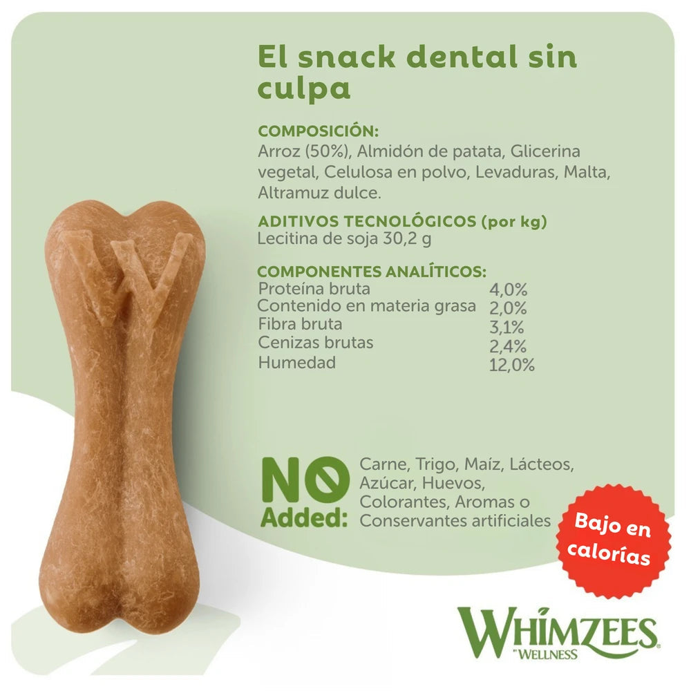 Whimzees Ricebone Snack Dental para Perros al mejor precio -Todoanimal.es