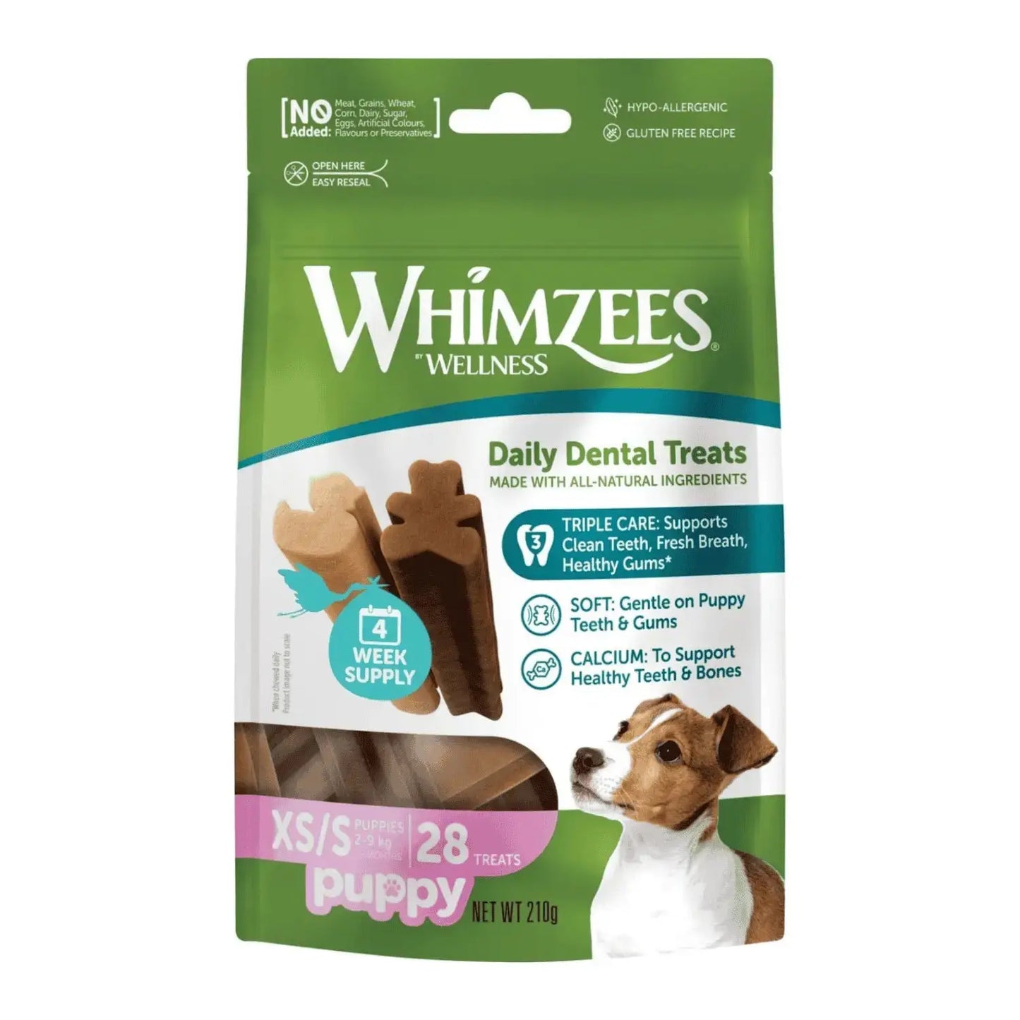 Whimzees Snacks Dentales para Cachorros Raza Pequeña  - 28 unidades DISTRIVET S.L.