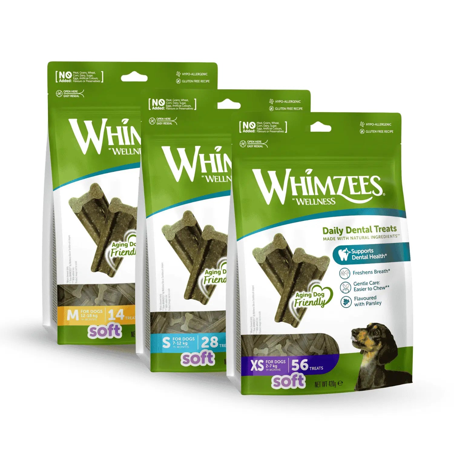 Whimzees Soft Value - Bolsa de 360g WHIMZEES