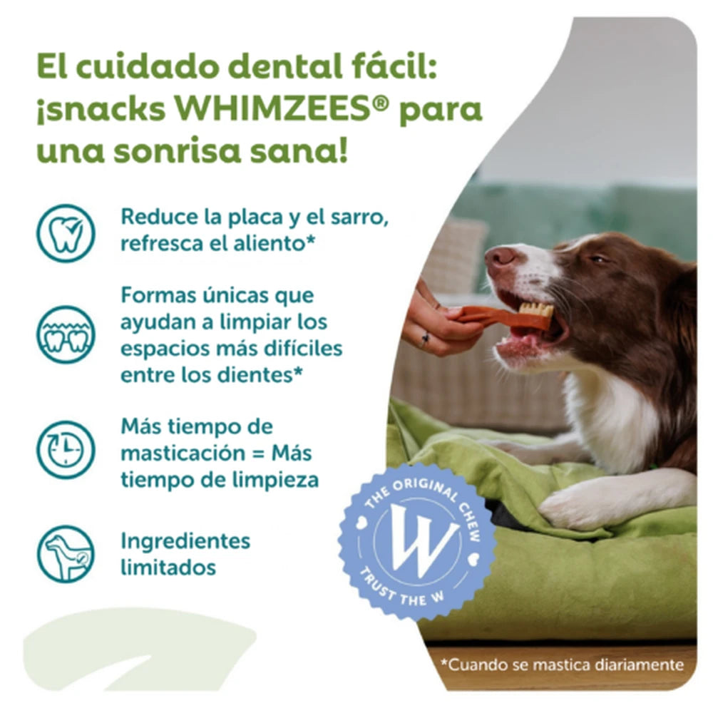 Whimzees Toothbrush Cepillo de Dientes Snack Dental para Perros al mejor precio -Todoanimal.es