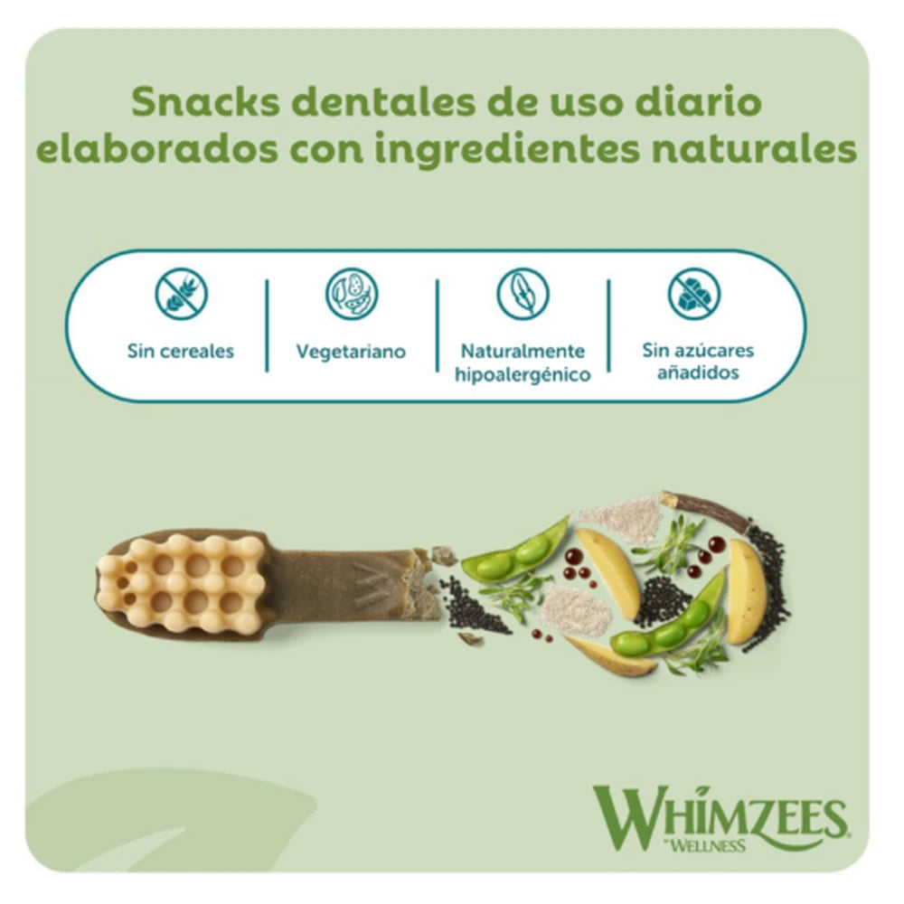 Whimzees Toothbrush Cepillo de Dientes Snack Dental para Perros al mejor precio -Todoanimal.es