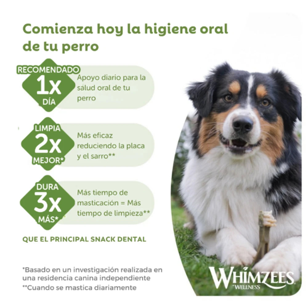 Whimzees Toothbrush Cepillo de Dientes Snack Dental para Perros al mejor precio -Todoanimal.es