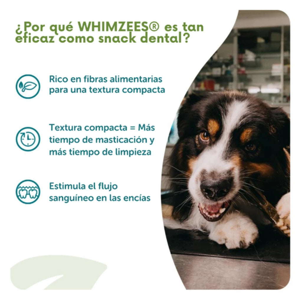 Whimzees Toothbrush Cepillo de Dientes Snack Dental para Perros al mejor precio -Todoanimal.es