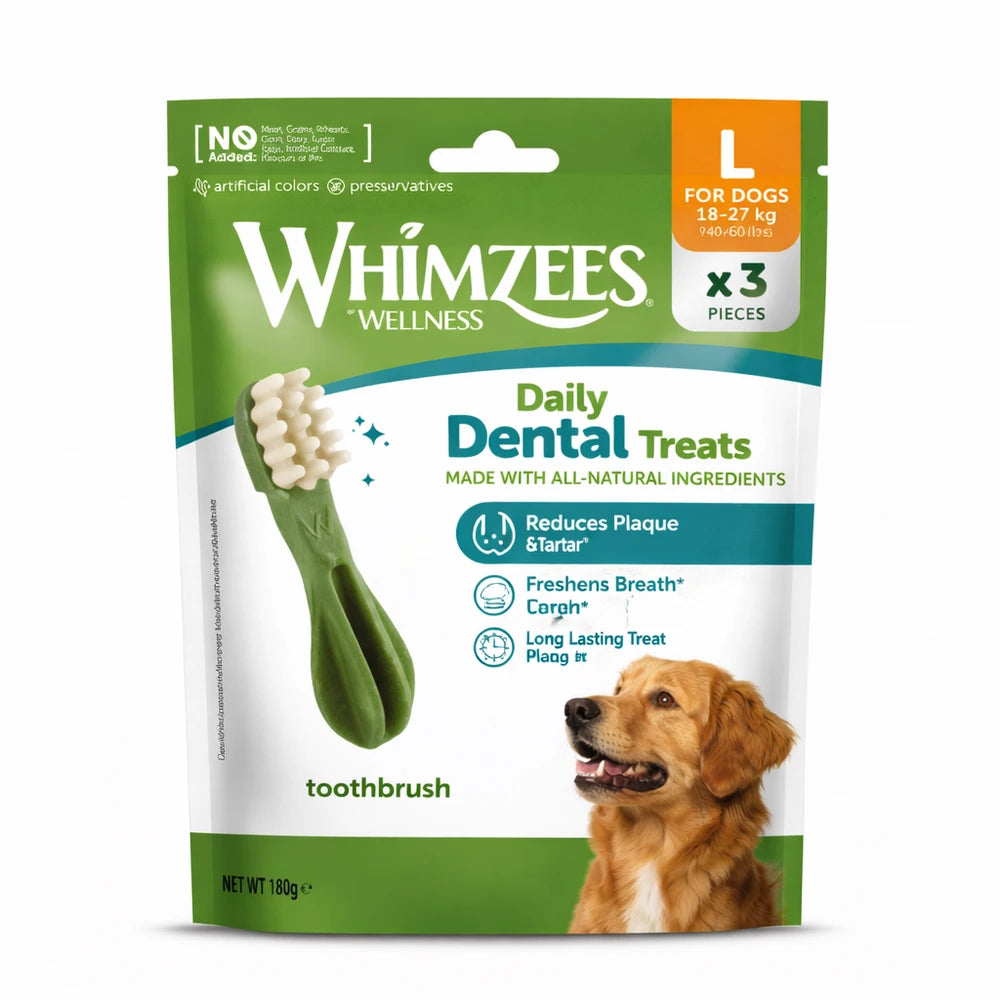 Whimzees Toothbrush Cepillo de Dientes Snack Dental para Perros al mejor precio -Todoanimal.es