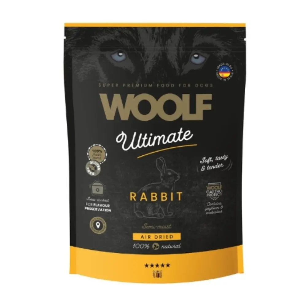 Woolf Ultimate Conejo Alimento Semihúmedo para Perros 1 kg al mejor precio -Todoanimal.es