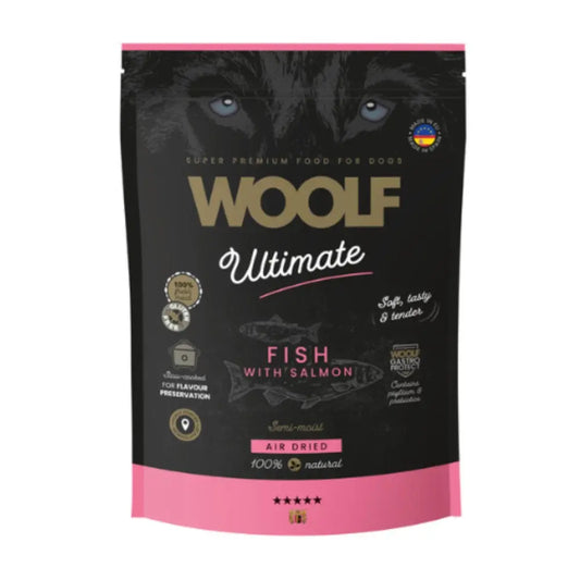 Woolf Ultimate Salmón Alimento Semihúmedo para Perros 1 kg al mejor precio -Todoanimal.es