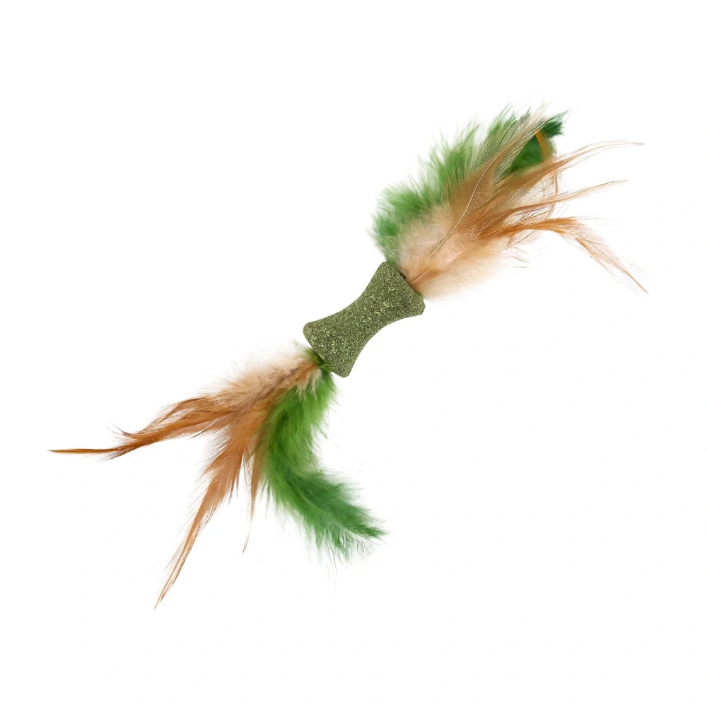 Wouapy Bobina de Doble Pluma Juguete con Catnip para Gatos al mejor precio -Todoanimal.es