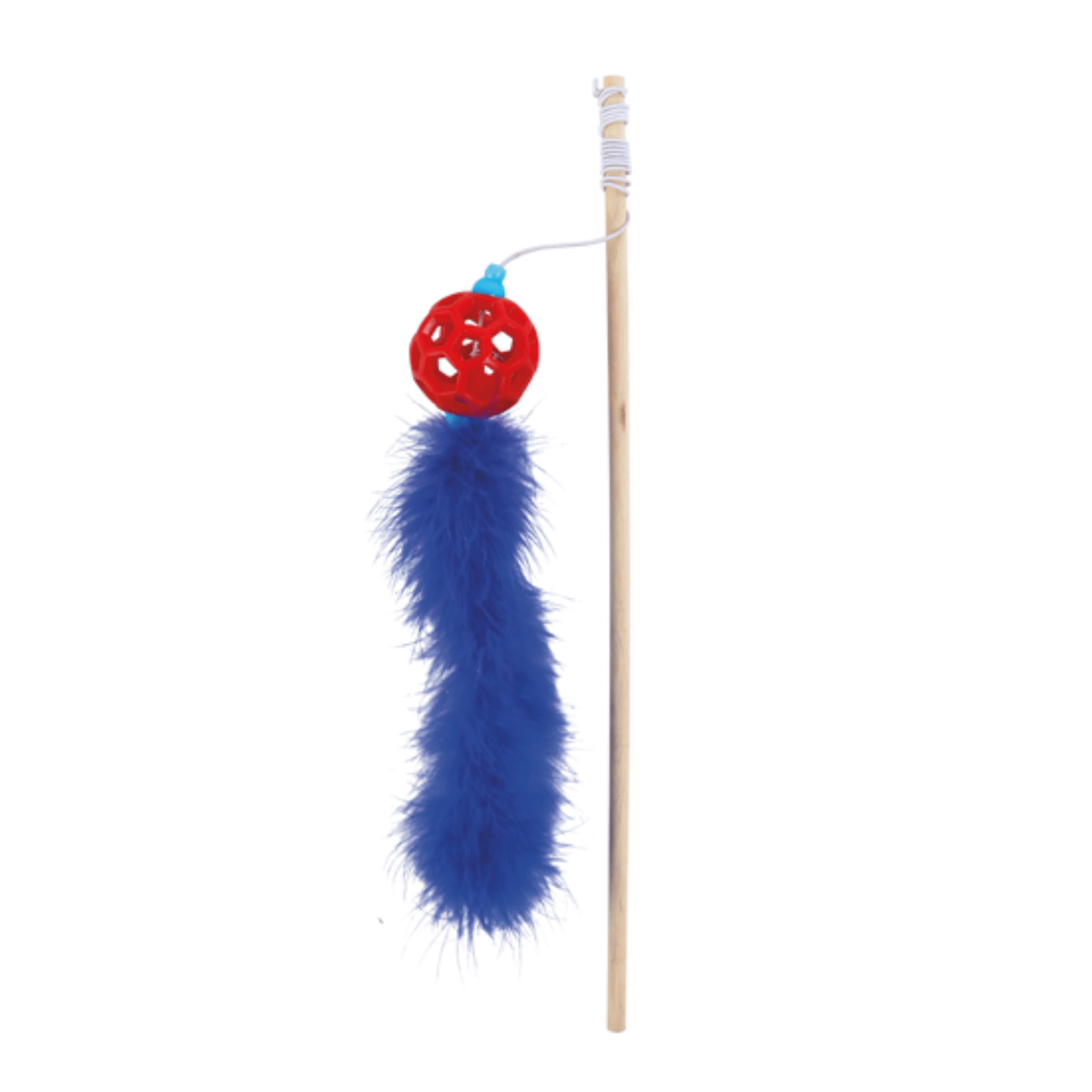 Wouapy Caña de Pescar con Bola TPR y Boa Juguete para Gatos al mejor precio -Todoanimal.es
