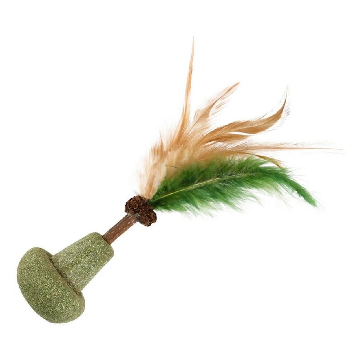 Wouapy Peonza de Pluma Grande Juguete con Catnip para Gatos al mejor precio -Todoanimal.es