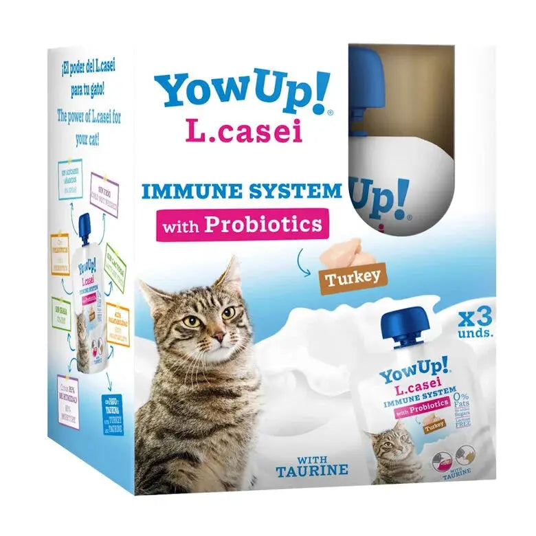 YOWUP YOGUR L.CASEI PAVO PARA GATOS 85GR PACK-3 GLORIA PETS S.L.