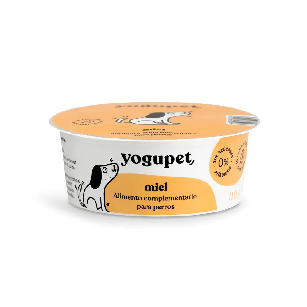 Yogupet Yogurt Clásico Pasteurizado para Perros 110 g Aceite de Oliva o Miel al mejor precio -Todoanimal.es