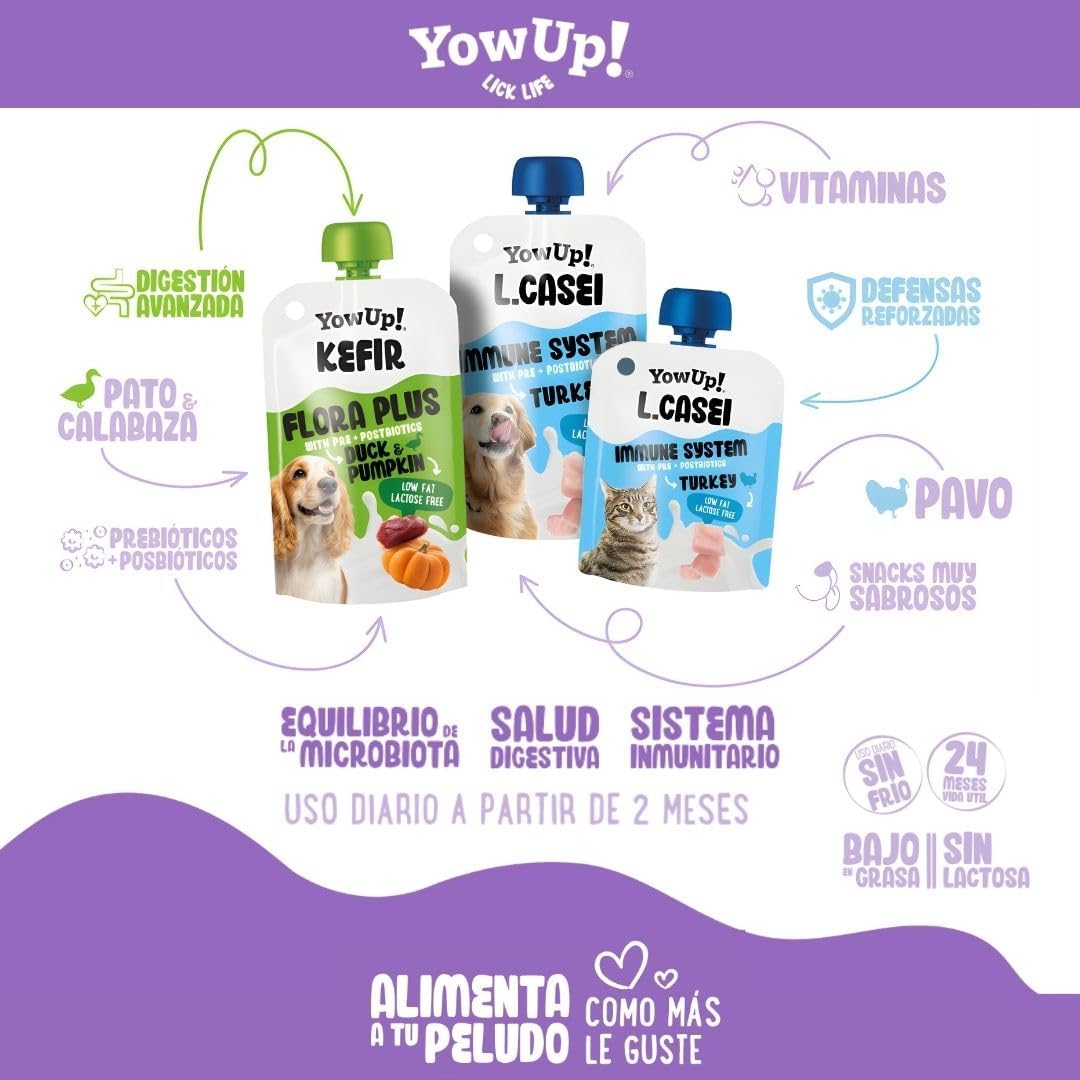 YowUp Flora Plus Kéfir con Pato y Calabaza para Perros 115 g al mejor precio -Todoanimal.es