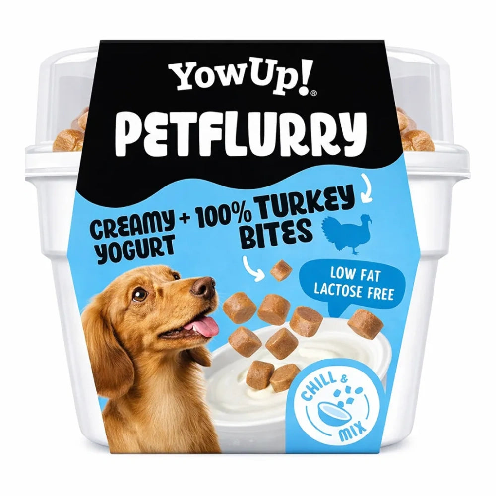 YowUp Petflurry Yogurt con Toppings de Pavo para Perros Chill & Mix 125 g al mejor precio -Todoanimal.es