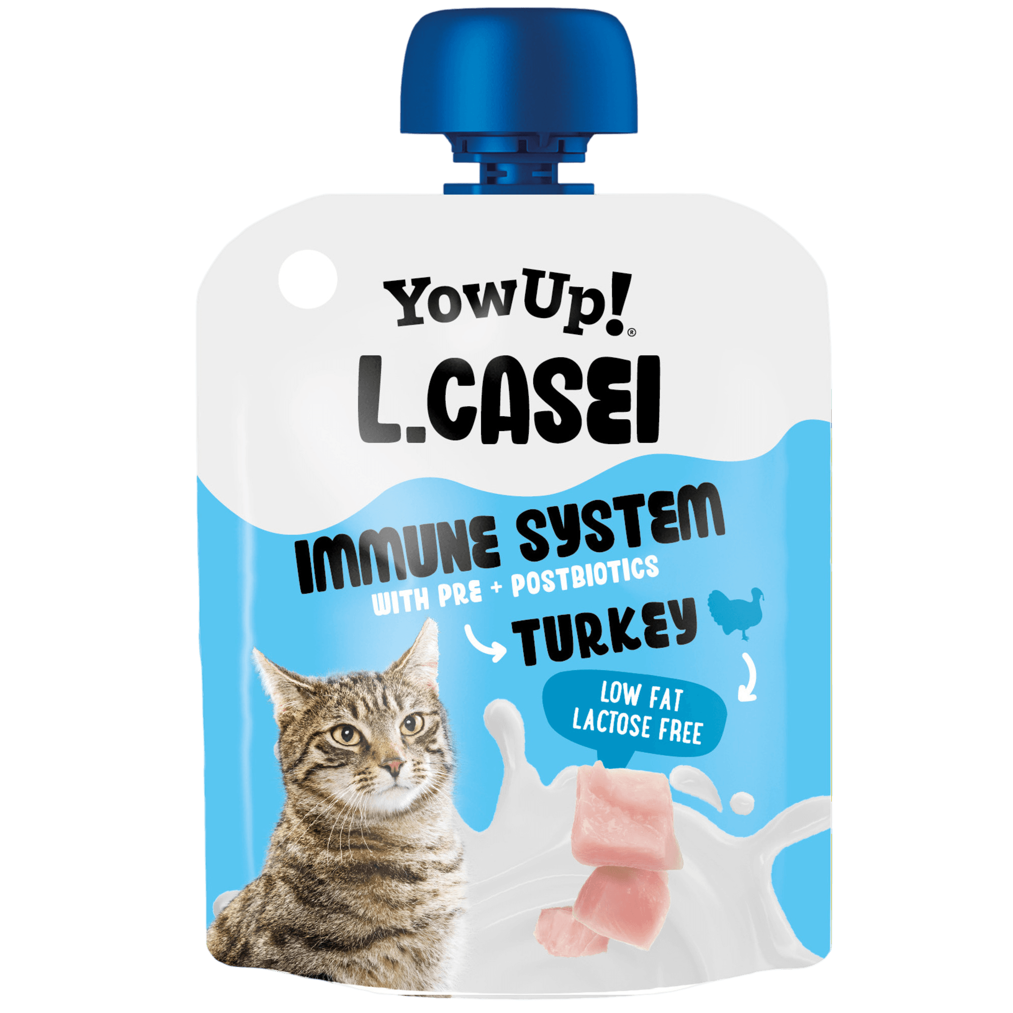 Yowup Yogur L Casei Pavo Para Gatos 85 g al mejor precio -Todoanimal.es