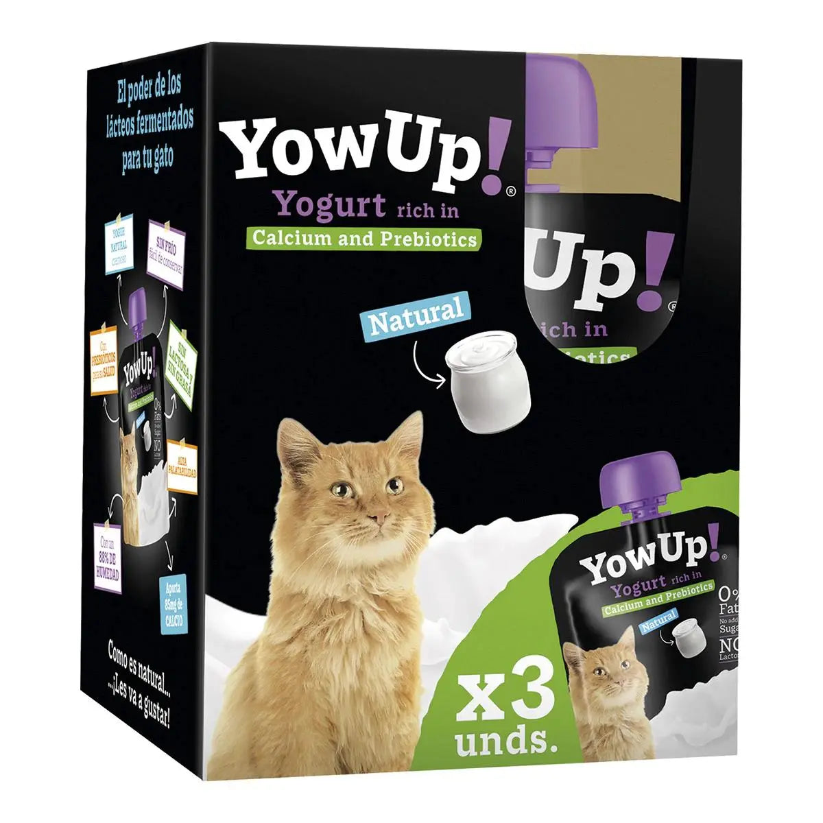 Yowup Yogur Para Gatos 85Gr Pack-3 - Precios Más Baratos - Todoanimal