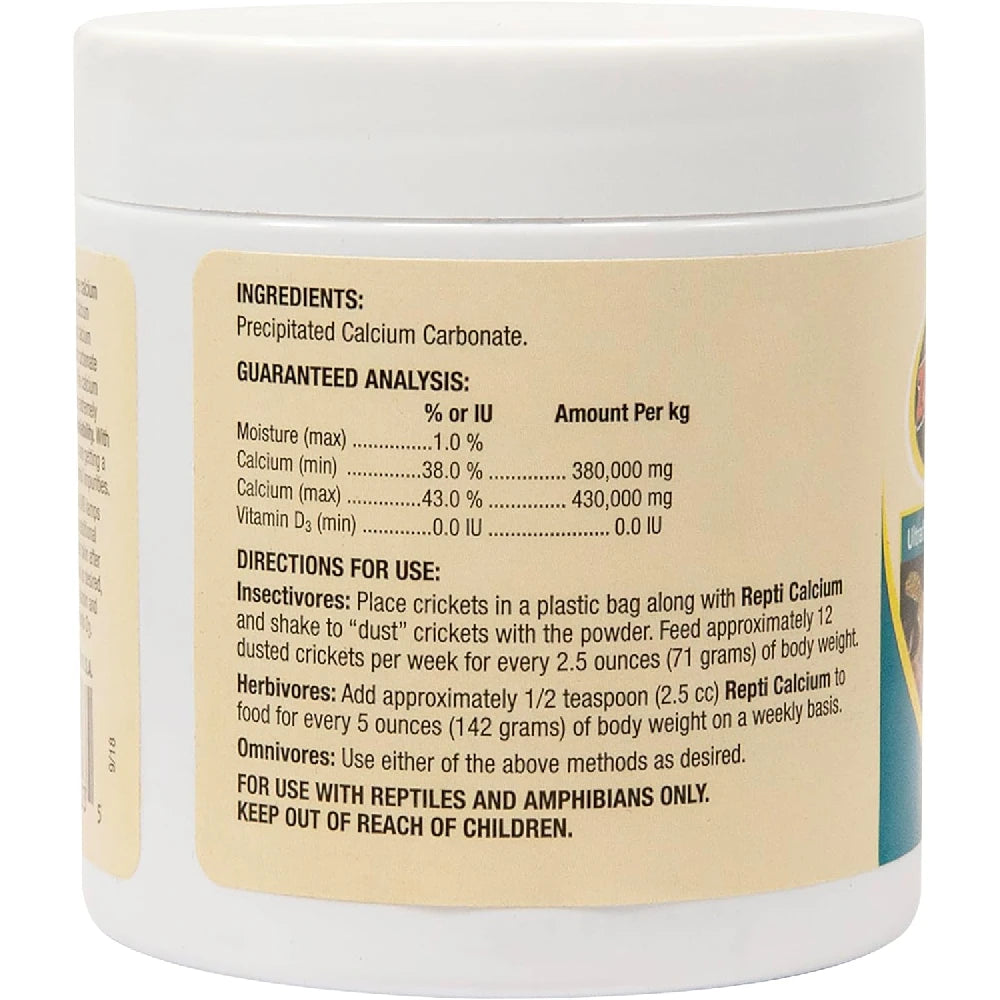 Zoo Med Repti Calcium sin D3 para Reptiles 85g al mejor precio -Todoanimal.es