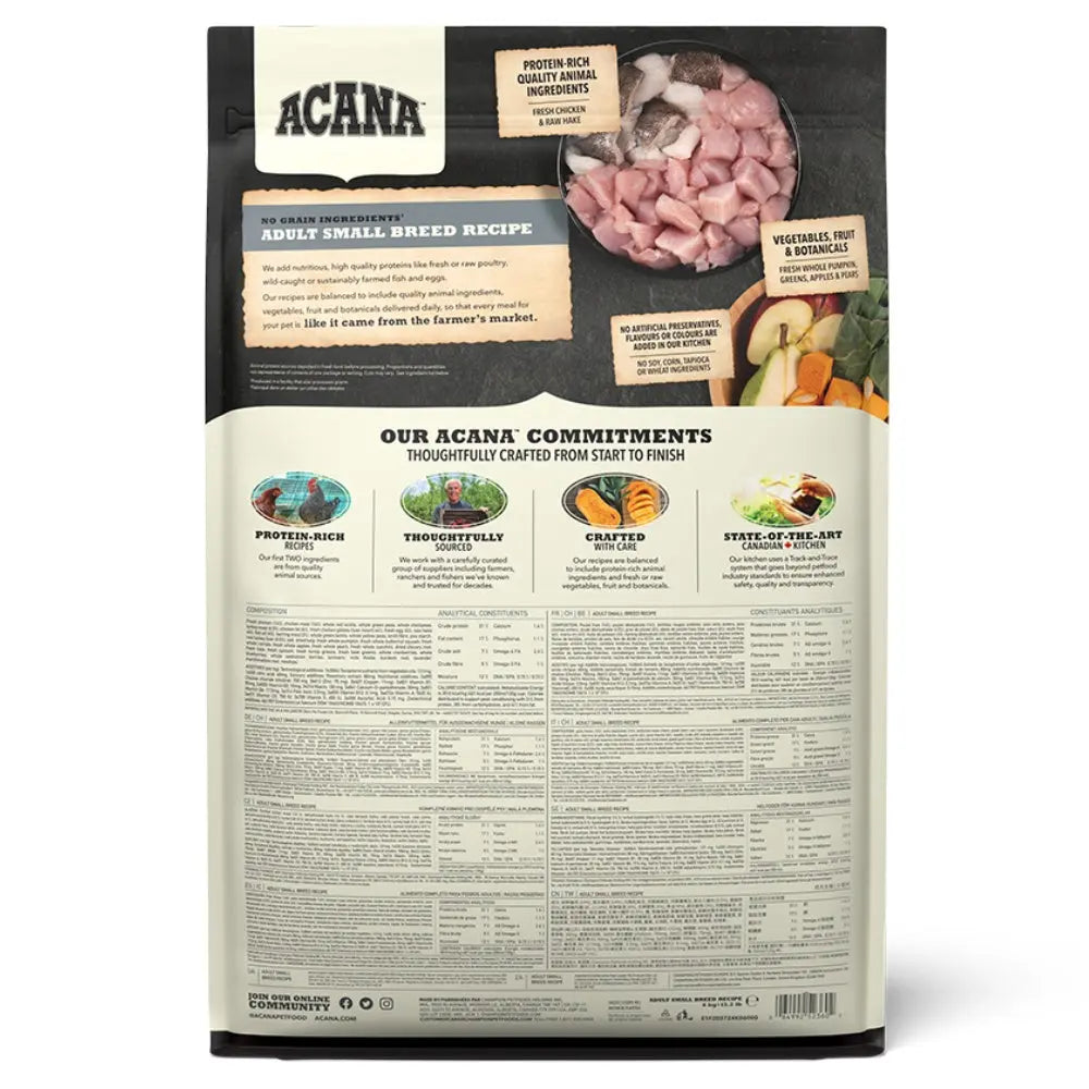 Acana Adult Small Breed - Pienso Natural para Perros Pequeños Acana