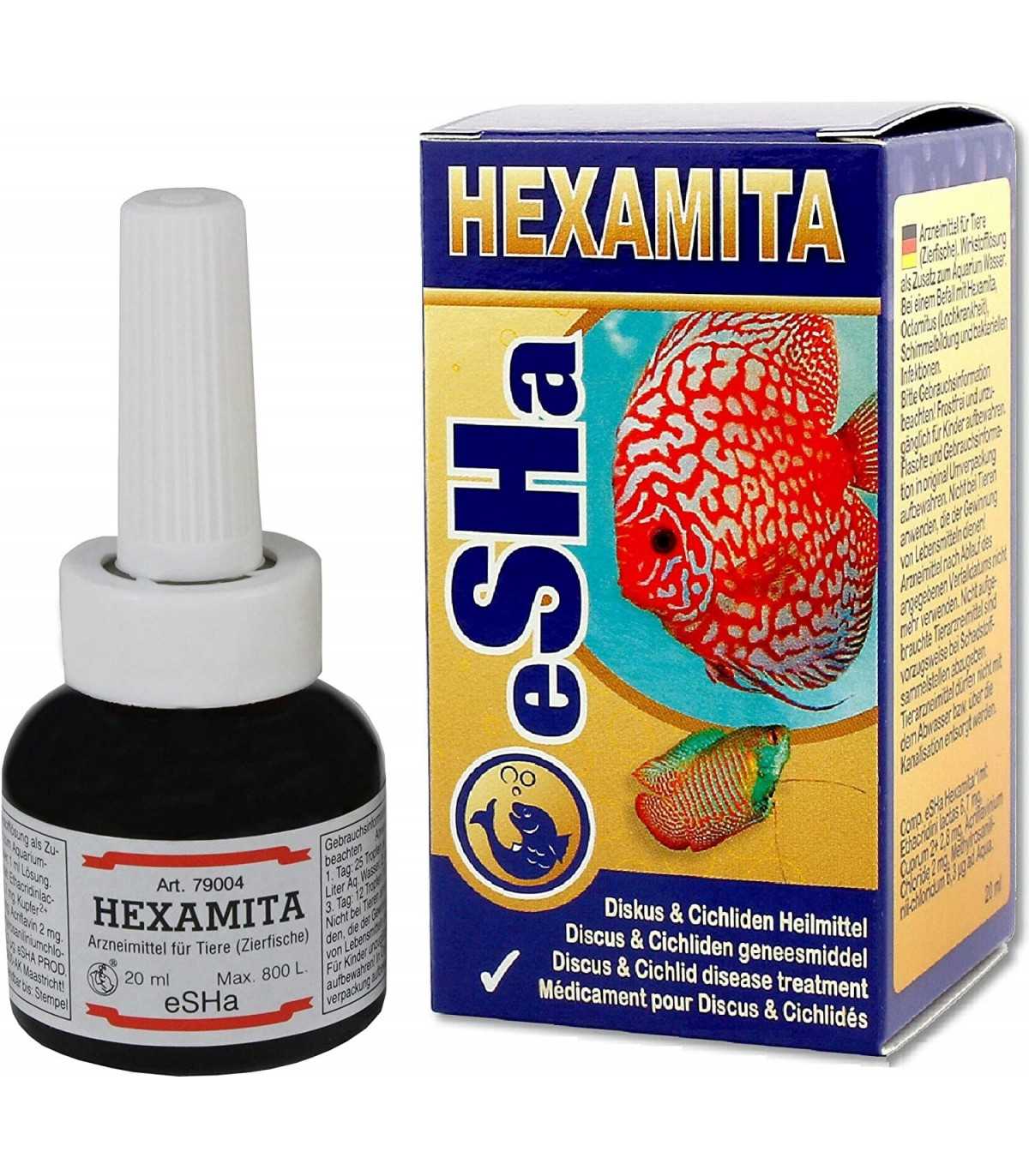 eSHa Hexamita Tratamiento para Peces Disco 20ml al mejor precio -Todoanimal.es