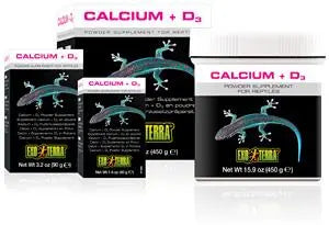 CALCIO + VITAMINA D3 PARA REPTILES 40GR EXO TERRA