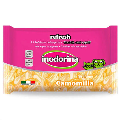 INODORINA TOALLITAS REFRESH CAMOMILA 15UDES.