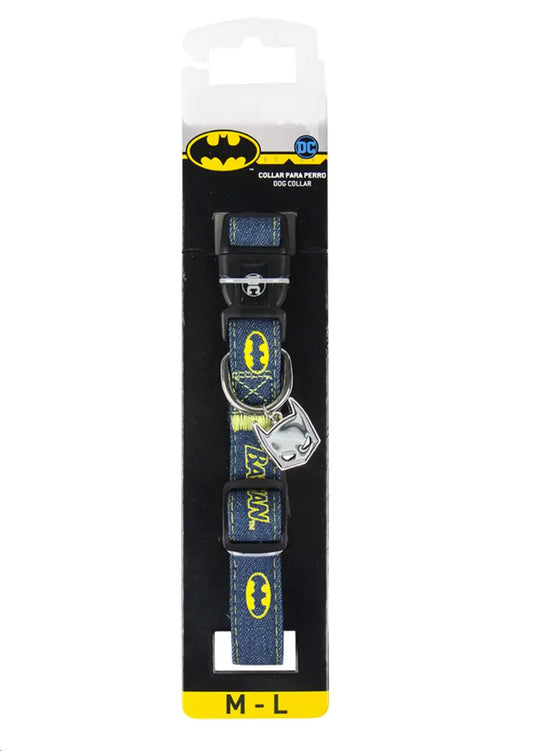 COLLAR PARA PERROS XS-S BATMAN  22-35CM / ANCHO: 15MM