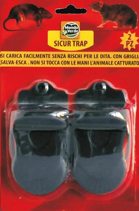 TRAMPA PINZA RATAS PACK-2 MONDO VERDE
