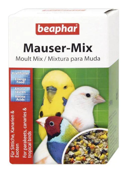 BEAPHAR MAUSER-MIX  MIXTURA PARA MUDA DE PLUMAS 150 g