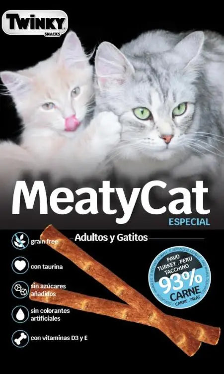 SNACK TWINKY MEATYCAT PAVO 9GR
