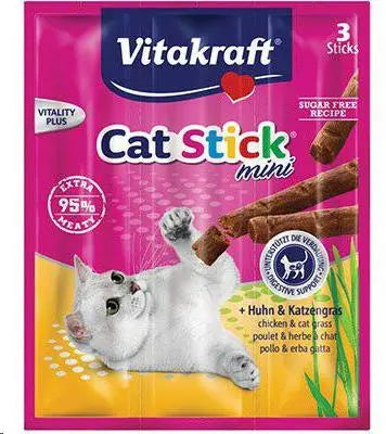 VITAKRAFT CAT STICK MINI POLLO Y HIERBA GATERA