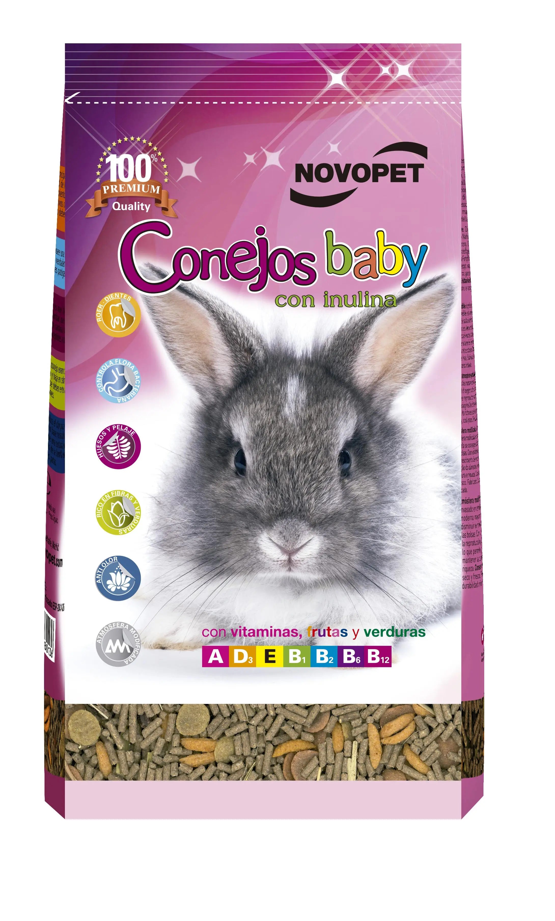 ALIMENTO CONEJOS BABY 800 GRS. NOVOPET