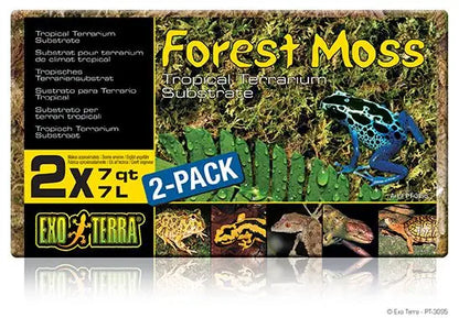 SUSTRATO TERRARIO NATURAL FOREST MOSS EXO TERRA 2 x 7L