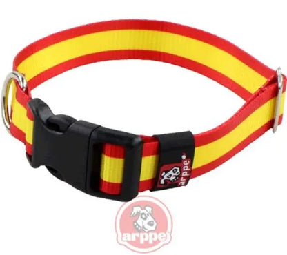 COLLAR NYLON BANDERA ESPAÑA 2,5CM 30-49CM ARPPE