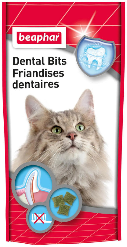 BEAPHAR BOCADITOS HIGIENE DENTAL Cat-A-Dent Bits GATO 35g